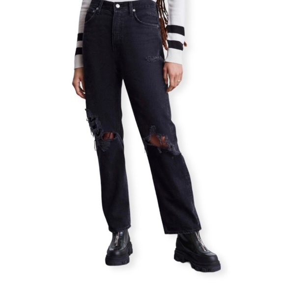 Agolde 90’s Fit Jean in Audio. - Picture 1 of 9